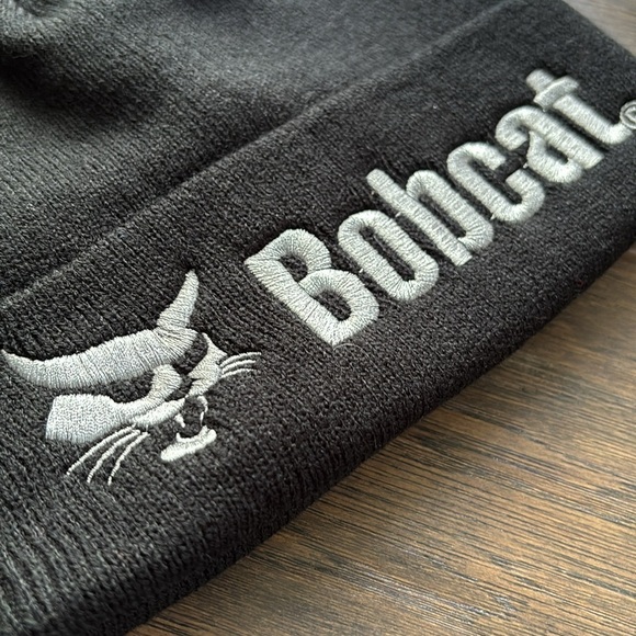 BOBCAT Knit Cuffed beanie,embroidered logo,winter warm,soft stretch unisex OSFM - Picture 3 of 6